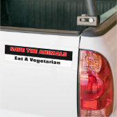 Anti-PETA-bumpersticker Bumpersticker (Op Truck)
