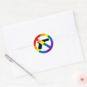 Anti-Pistool Anti-NRA LGBT Pride Sticker (Envelop)