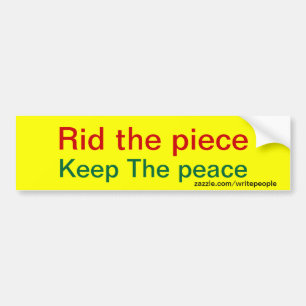 Anti-pistool slogans bumpersticker