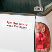 Anti-pistool slogans bumpersticker (Op Truck)