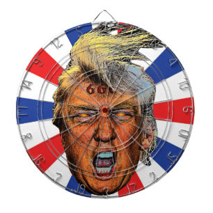 Anti-President Trump Big Mouth Devil Dartbord