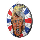 Anti-President Trump Big Mouth Devil Dartbord (Voorkant Rechts)
