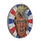 Anti-President Trump Big Mouth Devil Dartbord (Voorkant Links)