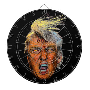 Anti-president Trump grote mond duivel Dartbord