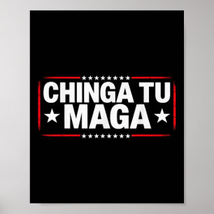 Anti-protestkleding Chinga Tu-verklaring Poster