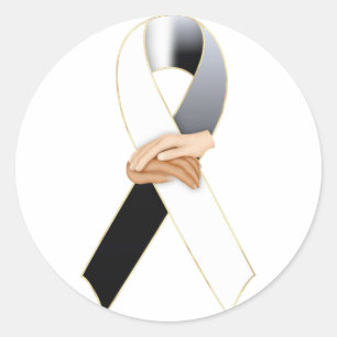 Anti racisme Awareness Ribbon Stickers