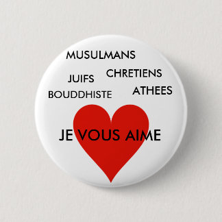ANTI-RACISME-badge Ronde Button 5,7 Cm