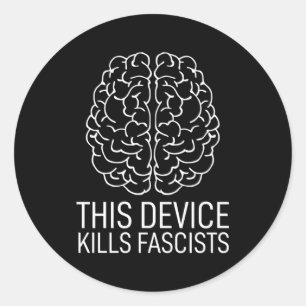 Anti-racisme FCK Nazi's Dit apparaat is fascisten Ronde Sticker