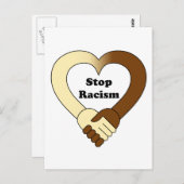 Anti-racisme handdruk logo briefkaart (Voorkant / Achterkant)