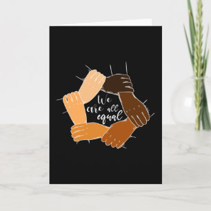 Anti racisme Hands Equality Kaart