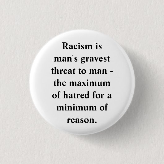 ANTI-RACISME RONDE BUTTON 3,2 CM (Voorkant)