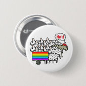 Anti-regenboogschapen Ronde Button 5,7 Cm (Voorkant /achterkant)