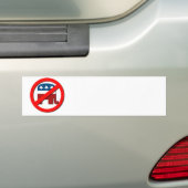 Anti-republikein - Rechts vechten Bumpersticker (Op auto)