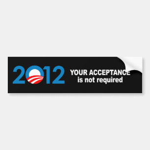 Anti-republikein - Uw aanvaarding is niet vereist Bumpersticker