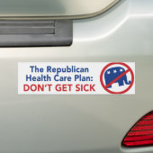 Anti-republikeinse bumpersticker (Op auto)