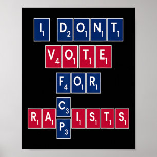 Anti-Republikeinse Liberale Gelijkheid Stem Blauw Poster