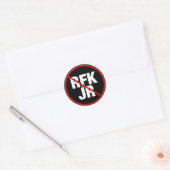 Anti RFK Jr. stem tegen Robert F. Kennedy Ronde Sticker (Envelop)