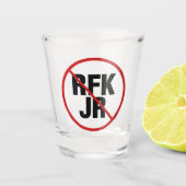 Anti RFK Jr. stem tegen Robert F. Kennedy Shot Glas (Voorkant)