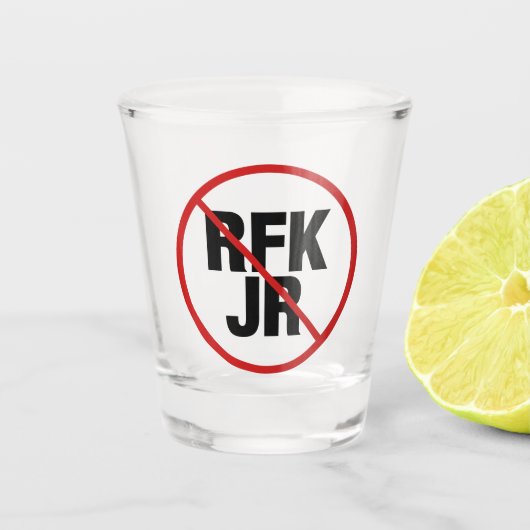 Anti RFK Jr. stem tegen Robert F. Kennedy Shot Glas (Voorkant)