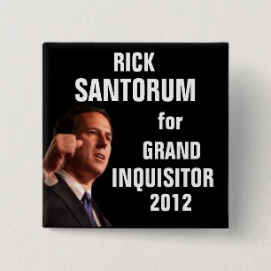 ANTI-RIck Santorum-toets Vierkante Button 5,1 Cm