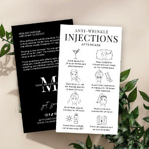 Anti-rimpelvulling nazorggids Minimale salon Visitekaartje