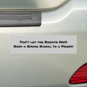 Anti-Robot Bumpersticker #9 Rook (Op auto)