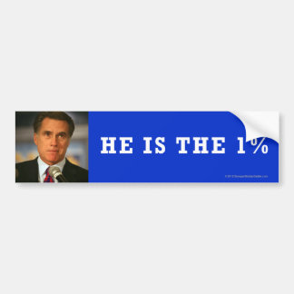 Anti-Romney 1% Bumpersticker