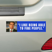 Anti-Romney autocollant mis le feu (En voiture)