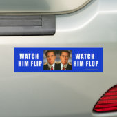 Anti-Romney sticker Bekijk hem omdraaien (Op auto)