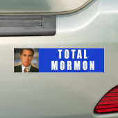 Anti-Romney Total Mormon Bumpersticker (Op auto)
