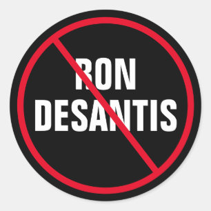 Anti-Ron DeSantis Florida-democraat Ronde Sticker