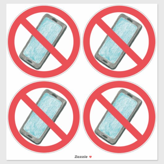 Anti-smartphone vinyl sticker (Vel)