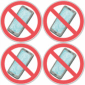 Anti-smartphone vinyl sticker (Voorkant)