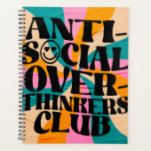 Anti social overthinkeners club planner (Voorkant)
