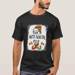 Anti-sociale Elf Matching Family Funny KerstPa T-shirt
