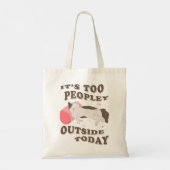 Anti-sociale kitty cat tote bag (Achterkant)