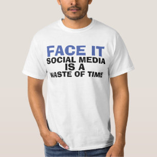 Anti-sociale media t-shirts, gezicht. t-shirt