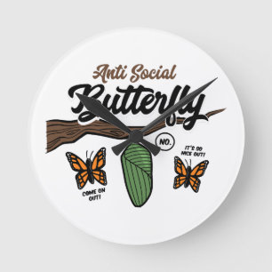 Anti Sociale Vlinder Ronde Klok
