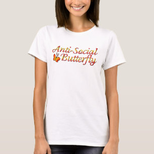 Anti-sociale vlinder t-shirt