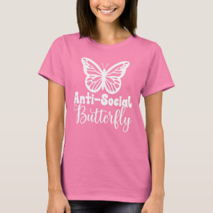 Anti-sociale vlinder t-shirt