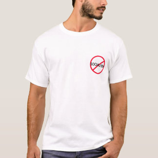 Anti-socialisme met citaat op rug t-shirt