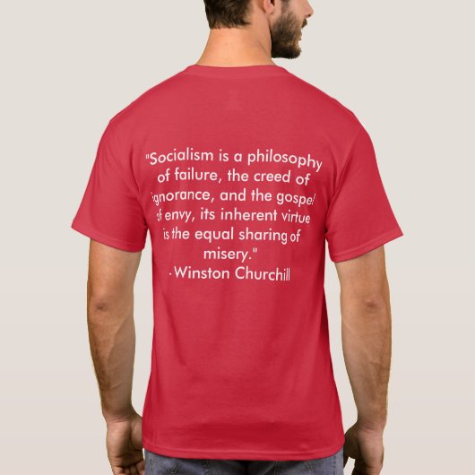Anti-socialistisch t-shirt (Achterkant)