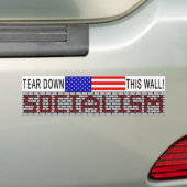 Anti-socialistische bumpersticker (Op auto)