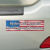 Anti-socialistische Bumpersticker (Op auto)