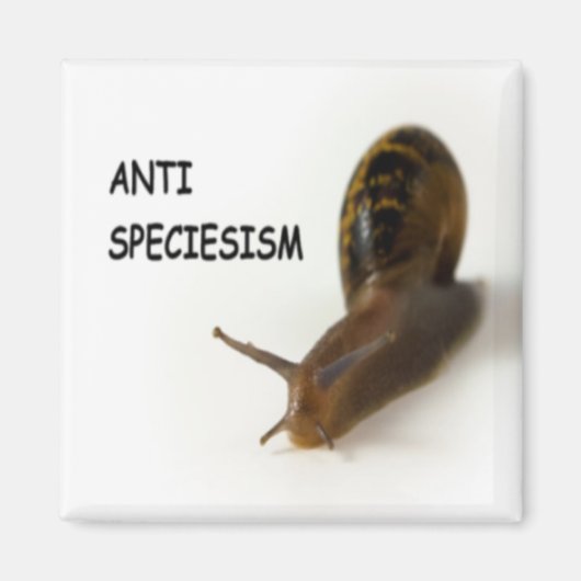 Anti speciesisme magneet (Voorkant)