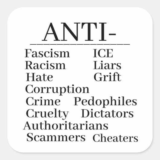 Anti- Sticker (Devant)