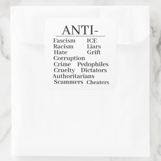 Anti- Sticker (Sac)