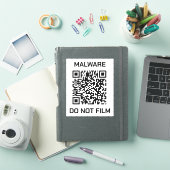 Anti-Surveillance Shield Sticker - Malware Waarsch (iPad Cover)