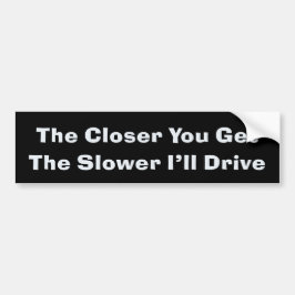 Anti-Tailgater Bumpersticker