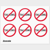 Anti-Talking Ronde Sticker (Vel)